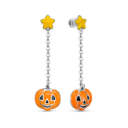 Серьги с английским замком из серебра