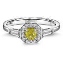 Кольцо из белого золота с бриллиантами