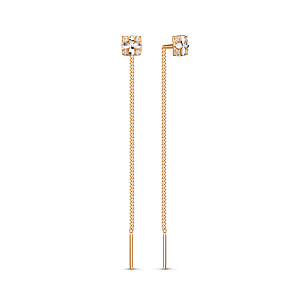 Серьги из красного золота