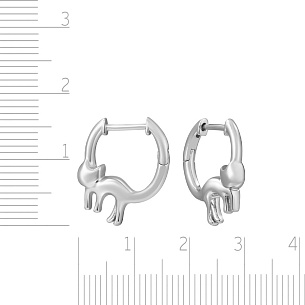 Серьги конго из серебра