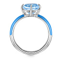 Кольцо из серебра с эмалью