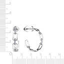 Серьги из белого золота с бриллиантами