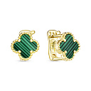 Серьги с английским замком из серебра