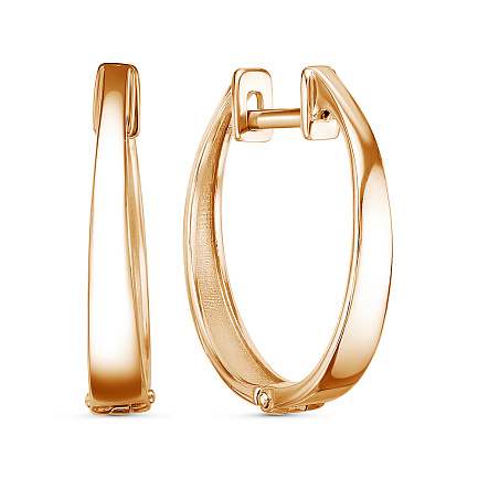 Серьги из красного золота