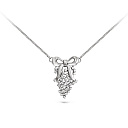 Колье из серебра с фианитами