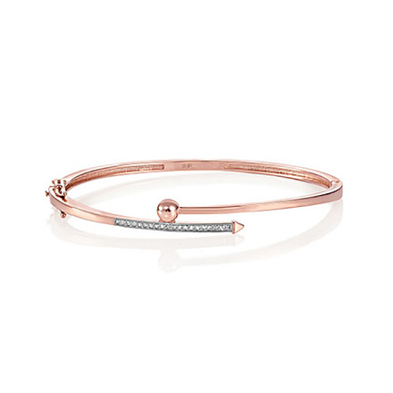 Браслет из красного золота с бриллиантами