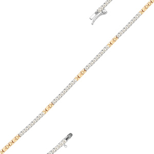 Браслет из красного золота с бриллиантами