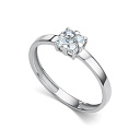 Кольцо из белого золота с бриллиантами