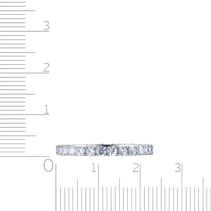 Кольцо из серебра с фианитом