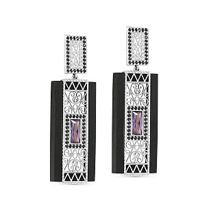 Серьги с английским замком из серебра