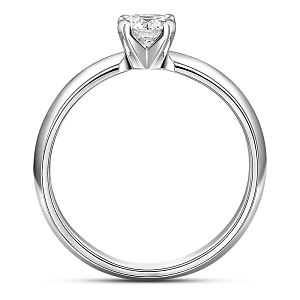 Кольцо из белого золота с бриллиантом