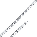 Браслет декоративный из белого золота с бриллиантами