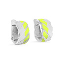 Серьги с английским замком из серебра