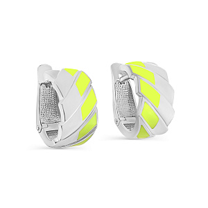 Серьги с английским замком из серебра