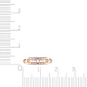 Кольцо из серебра с позолотой, фианитом