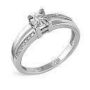 Кольцо из белого золота с бриллиантами