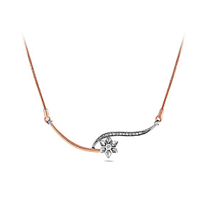 Колье из красного золота с бриллиантами