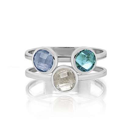 Кольцо из серебра с алпанитами