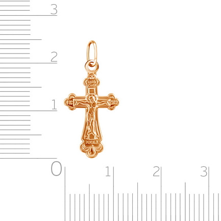 Крест из красного золота