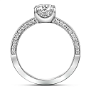 Кольцо из белого золота с бриллиантами