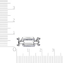 Кольцо из белого золота с бриллиантами
