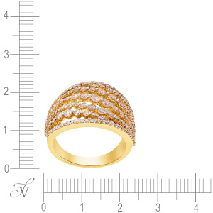 Кольцо из желтого золота с бриллиантами