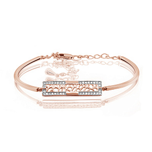 Браслет из красного золота с бриллиантами