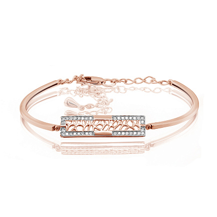 Браслет из красного золота с бриллиантами