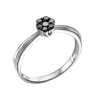 Кольцо из белого золота с бриллиантом