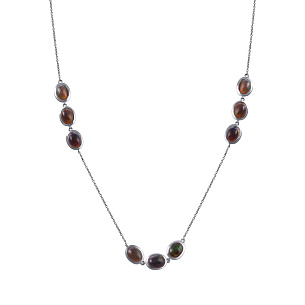 Колье из серебра с опалом