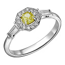 Кольцо из белого золота с бриллиантами