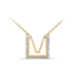 Колье из желтого золота с бриллиантами