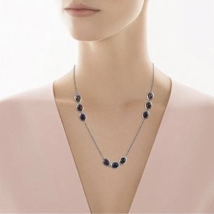 Колье из серебра с опалом