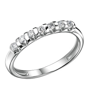 Кольцо из белого золота с бриллиантами