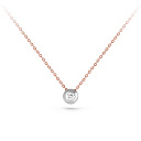 Колье из красного золота с бриллиантом