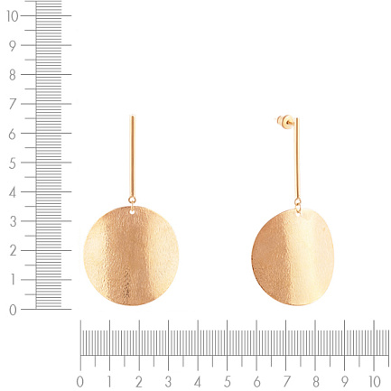 Серьги из серебра с позолотой