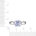 Кольцо из белого золота с бриллиантом