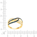 Кольцо из желтого золота с бриллиантами