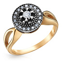 Кольцо из желтого золота с бриллиантами