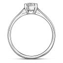 Кольцо из белого золота с бриллиантом