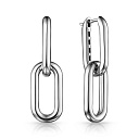 Серьги с английским замком из серебра