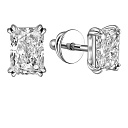 Серьги из белого золота с бриллиантами