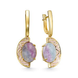 Серьги с английским замком из серебра