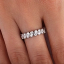 Кольцо из белого золота с бриллиантами