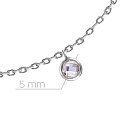 Браслет декоративный из серебра с фианитом