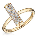 Кольцо из желтого золота с бриллиантами