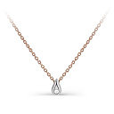 Колье из красного золота с бриллиантом