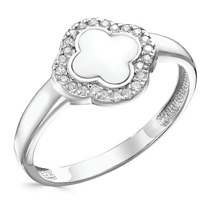 Кольцо из серебра с эмалью