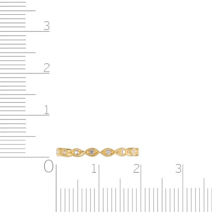 Кольцо из желтого золота с бриллиантами