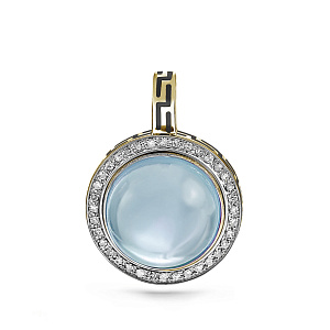 Подвеска из желтого золота с бриллиантами